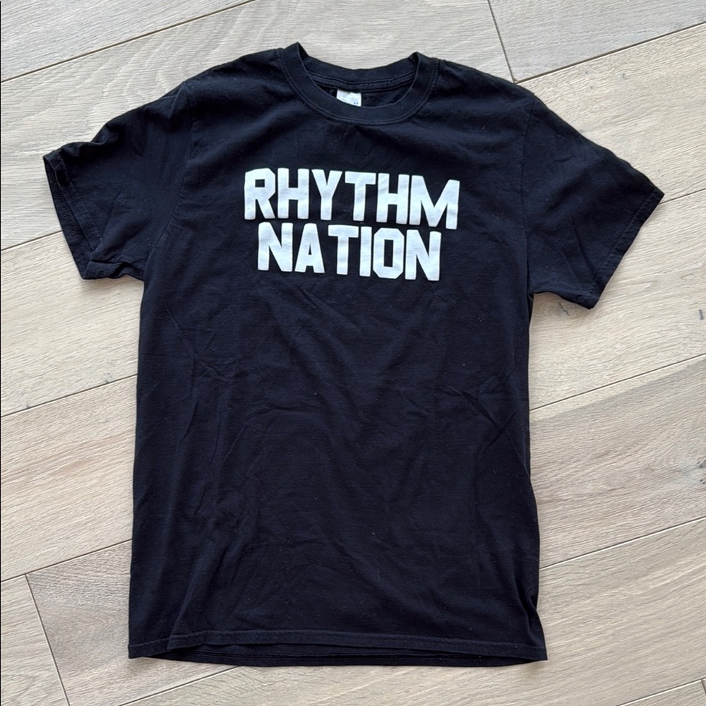Janet Jackson Rhythm Nation Black T-Shirt Medium